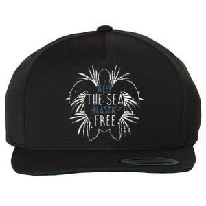 Keep The Sea Plastic Free Sea Turtle Wool Snapback Cap