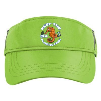 Keep The Sea Plastic Free Gift Environtal Protection Seahorse Gift Adult Drive Performance Visor