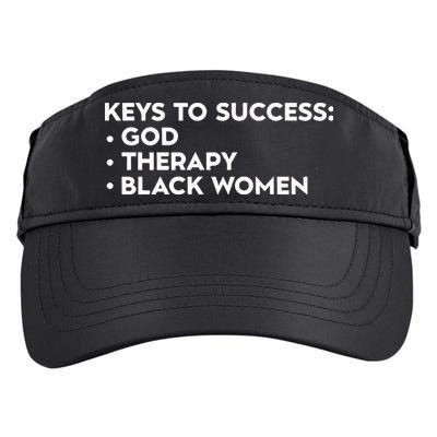 Keys To Success God Therapy Black Women Adult Drive Performance Visor