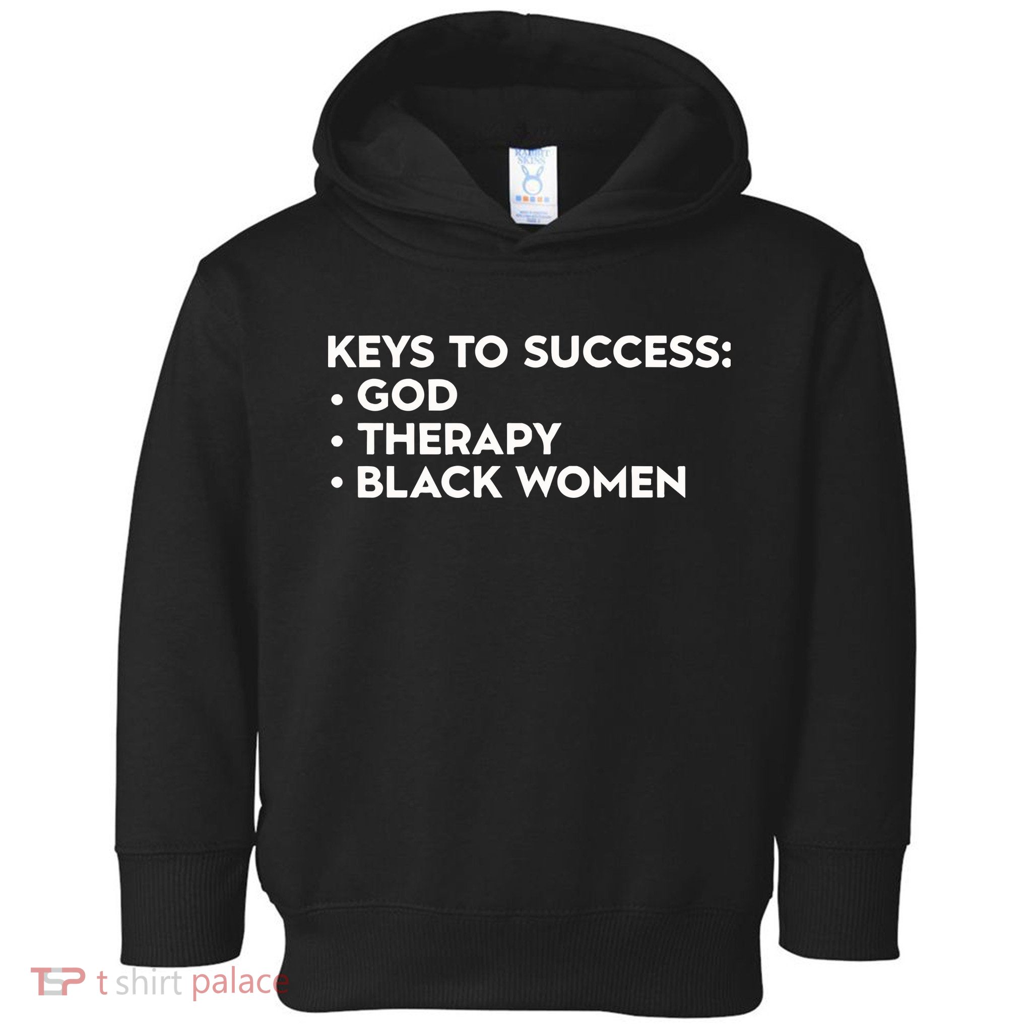 Keys To Success God Therapy Black Women Toddler Hoodie