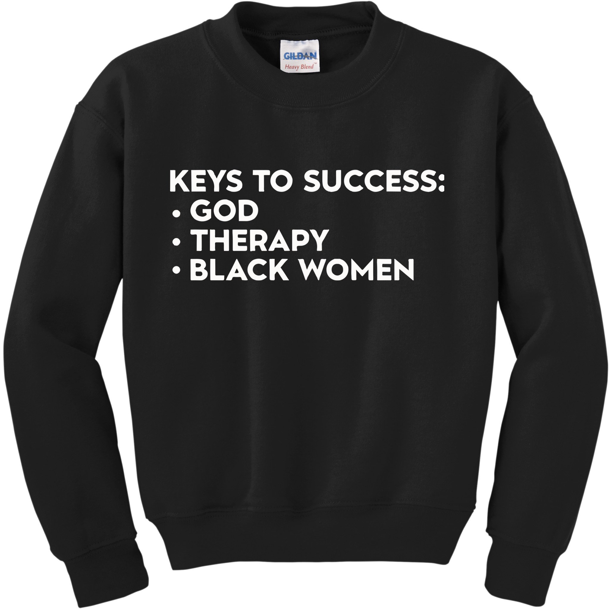 Keys To Success God Therapy Black Women Kids Sweatshirt