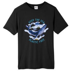 Keep The Sea Plastic Free Animal Beluga Whale Gift Tall Fusion ChromaSoft Performance T-Shirt