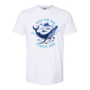 Keep The Sea Plastic Free Animal Beluga Whale Gift Softstyle CVC T-Shirt