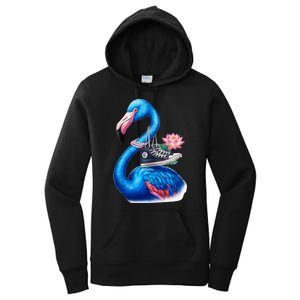 Kamala The Stylish Flamingo Takes Flight Women's Pullover Hoodie