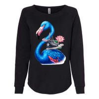 Kamala The Stylish Flamingo Takes Flight Womens California Wash Sweatshirt