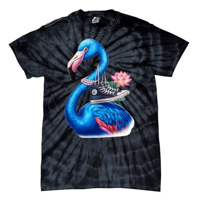 Kamala The Stylish Flamingo Takes Flight Tie-Dye T-Shirt