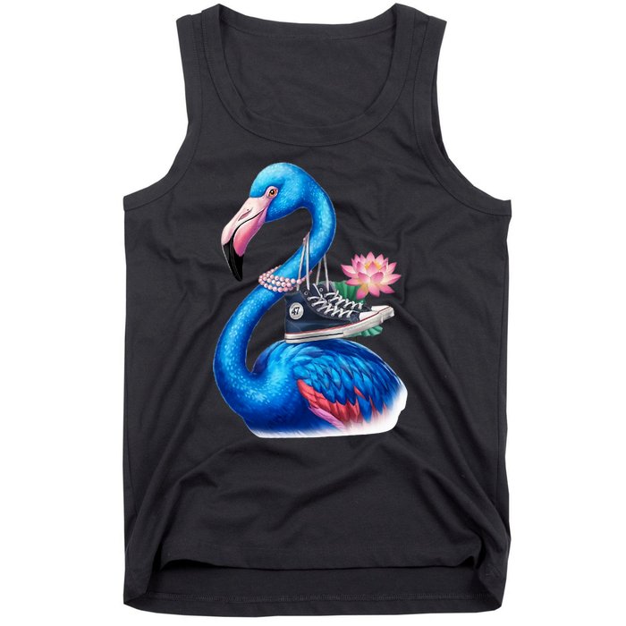 Kamala The Stylish Flamingo Takes Flight Tank Top