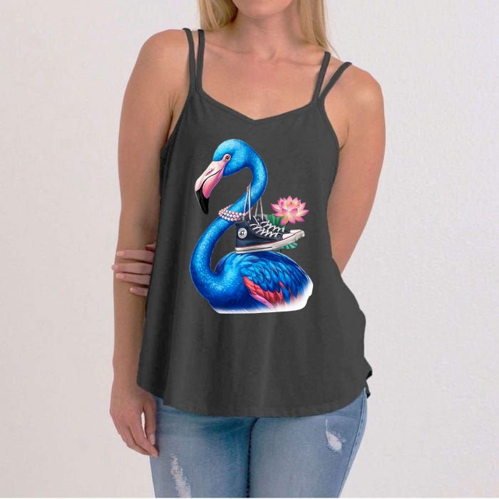 Kamala The Stylish Flamingo Takes Flight Women's Strappy Tank