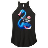 Kamala The Stylish Flamingo Takes Flight Women's Perfect Tri Rocker Tank