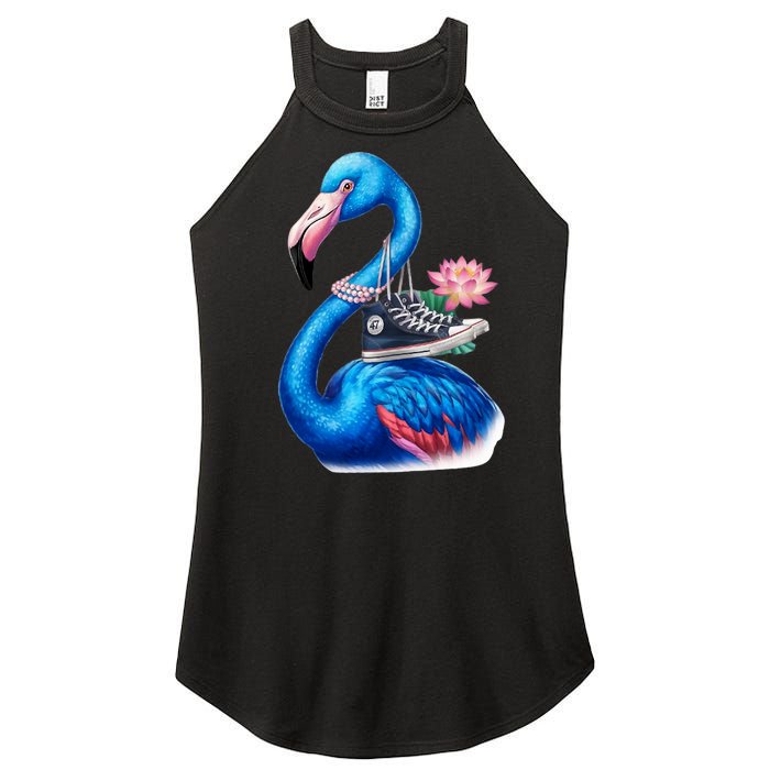 Kamala The Stylish Flamingo Takes Flight Women's Perfect Tri Rocker Tank