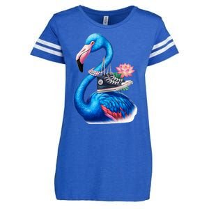 Kamala The Stylish Flamingo Takes Flight Enza Ladies Jersey Football T-Shirt