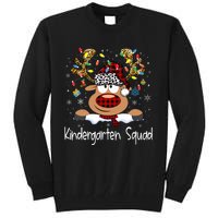 Kindergarten Teacher Squad Reindeer Funny Teacher Christmas Xmas Pajamas Tall Sweatshirt