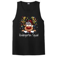 Kindergarten Teacher Squad Reindeer Funny Teacher Christmas Xmas Pajamas PosiCharge Competitor Tank