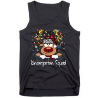 Kindergarten Teacher Squad Reindeer Funny Teacher Christmas Xmas Pajamas Tank Top