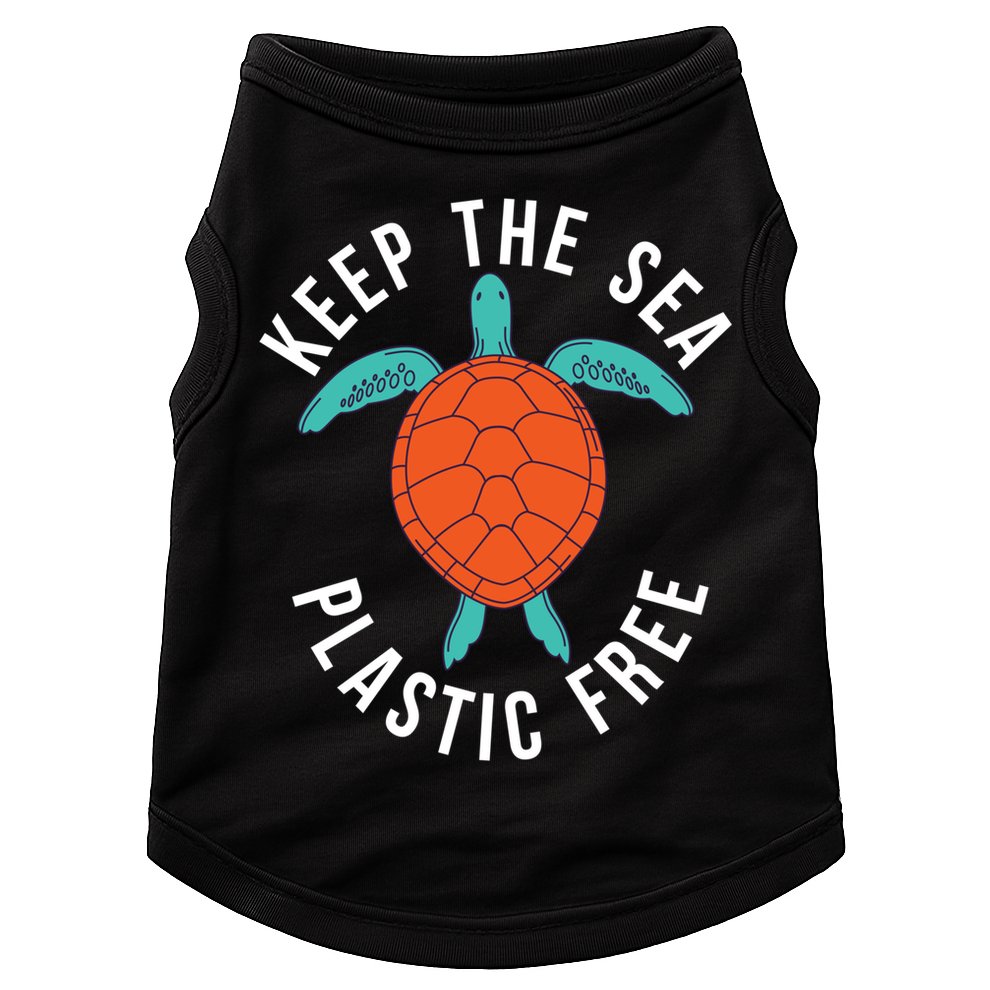 Keep The Sea Plastic Free Cute Sea Turtle Lover Meaningful Gift Doggie Tank