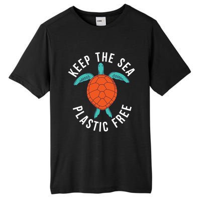 Keep The Sea Plastic Free Cute Sea Turtle Lover Meaningful Gift Tall Fusion ChromaSoft Performance T-Shirt