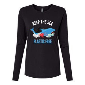 Keep The Sea Plastic Free Design Environt Dolphin Gift Womens Cotton Relaxed Long Sleeve T-Shirt