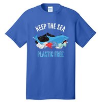 Keep The Sea Plastic Free Design Environt Dolphin Gift Tall T-Shirt