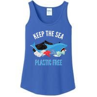 Keep The Sea Plastic Free Design Environt Dolphin Gift Ladies Essential Tank