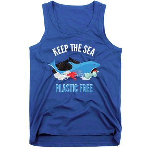 Keep The Sea Plastic Free Design Environt Dolphin Gift Tank Top