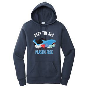 Keep The Sea Plastic Free Design Environt Dolphin Gift Women's Pullover Hoodie