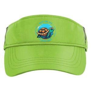 Keep The Sea Plastic Free Earth Day Save Sea Turtle Funny Gift Adult Drive Performance Visor