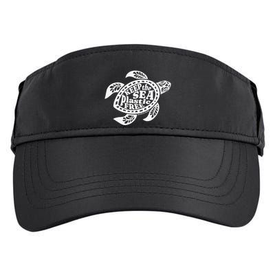 Keep The Sea Plastic Free Vero Beach Florida Adult Drive Performance Visor