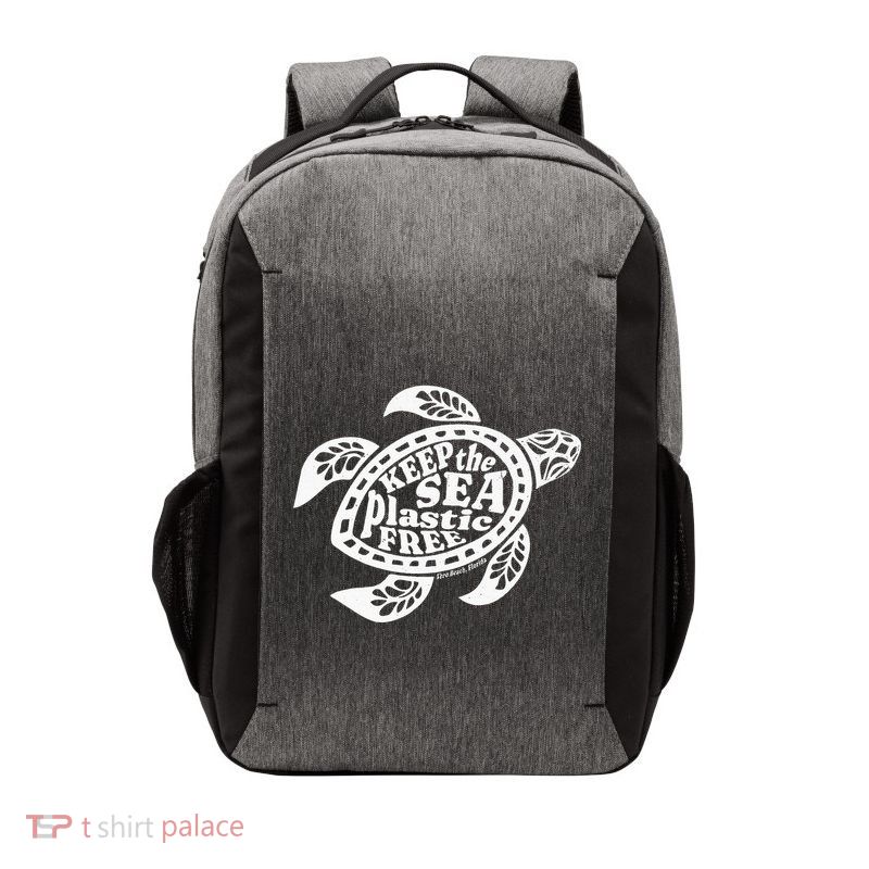 Keep The Sea Plastic Free Vero Beach Florida Vector Backpack