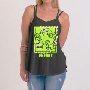 Keep That Same Energy Green Color Women's Strappy Tank