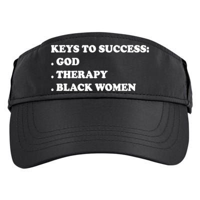 Keys To Success God Therapy Black Women Adult Drive Performance Visor