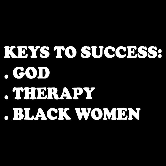 Keys To Success God Therapy Black Women Zip Tote Bag