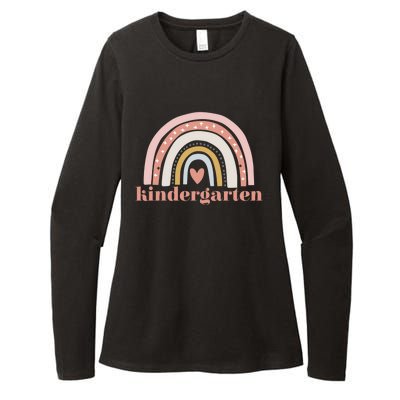 Kindergarten Teacher Student Cute Rainbow Back To School Cool Gift Womens CVC Long Sleeve Shirt