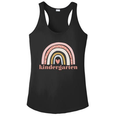 Kindergarten Teacher Student Cute Rainbow Back To School Cool Gift Ladies PosiCharge Competitor Racerback Tank