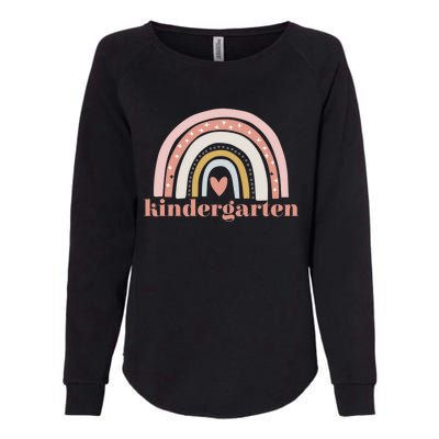 Kindergarten Teacher Student Cute Rainbow Back To School Cool Gift Womens California Wash Sweatshirt