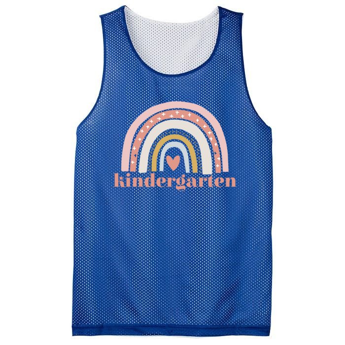 Kindergarten Teacher Student Cute Rainbow Back To School Cool Gift Mesh Reversible Basketball Jersey Tank