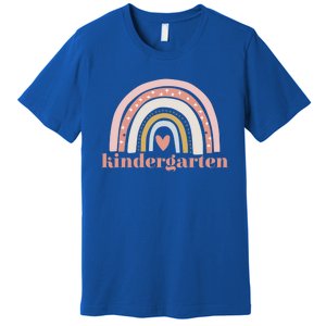 Kindergarten Teacher Student Cute Rainbow Back To School Cool Gift Premium T-Shirt