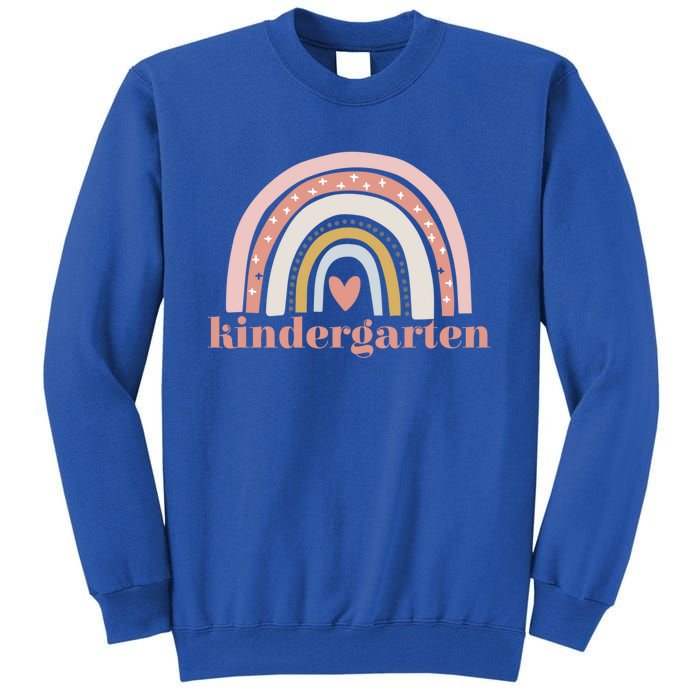 Kindergarten Teacher Student Cute Rainbow Back To School Cool Gift Tall Sweatshirt