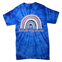 Kindergarten Teacher Student Cute Rainbow Back To School Cool Gift Tie-Dye T-Shirt