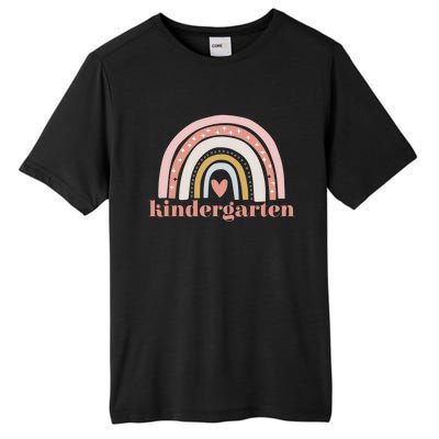 Kindergarten Teacher Student Cute Rainbow Back To School Gift Tall Fusion ChromaSoft Performance T-Shirt