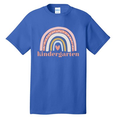 Kindergarten Teacher Student Cute Rainbow Back To School Gift Tall T-Shirt