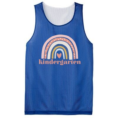 Kindergarten Teacher Student Cute Rainbow Back To School Gift Mesh Reversible Basketball Jersey Tank