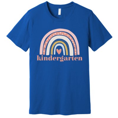 Kindergarten Teacher Student Cute Rainbow Back To School Gift Premium T-Shirt