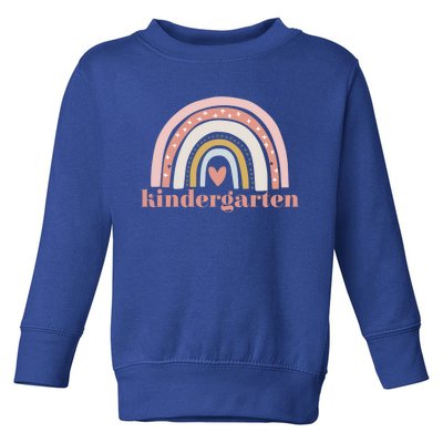 Kindergarten Teacher Student Cute Rainbow Back To School Gift Toddler Sweatshirt