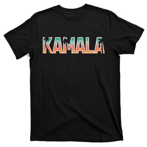 Kamala Tropical Sunset Vibes Design T-Shirt