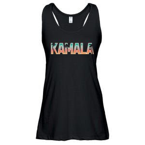 Kamala Tropical Sunset Vibes Design Ladies Essential Flowy Tank