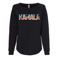 Kamala Tropical Sunset Vibes Design Womens California Wash Sweatshirt