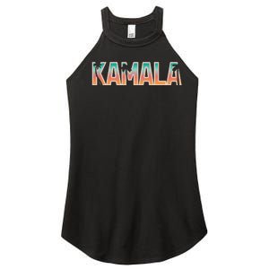 Kamala Tropical Sunset Vibes Design Women's Perfect Tri Rocker Tank