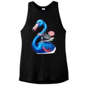 Kamala The Stylish Flamingo Takes Flight Ladies PosiCharge Tri-Blend Wicking Tank