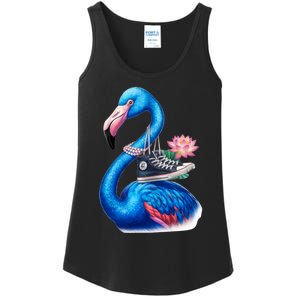 Kamala The Stylish Flamingo Takes Flight Ladies Essential Tank