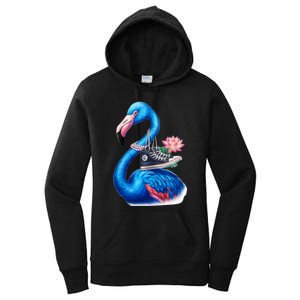 Kamala The Stylish Flamingo Takes Flight Women's Pullover Hoodie